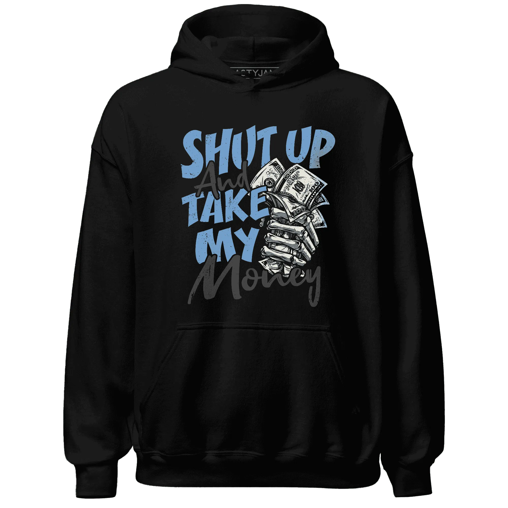 AM-Plus-Black-Univercitii-Blue-Hoodie-Match-Shut-Up