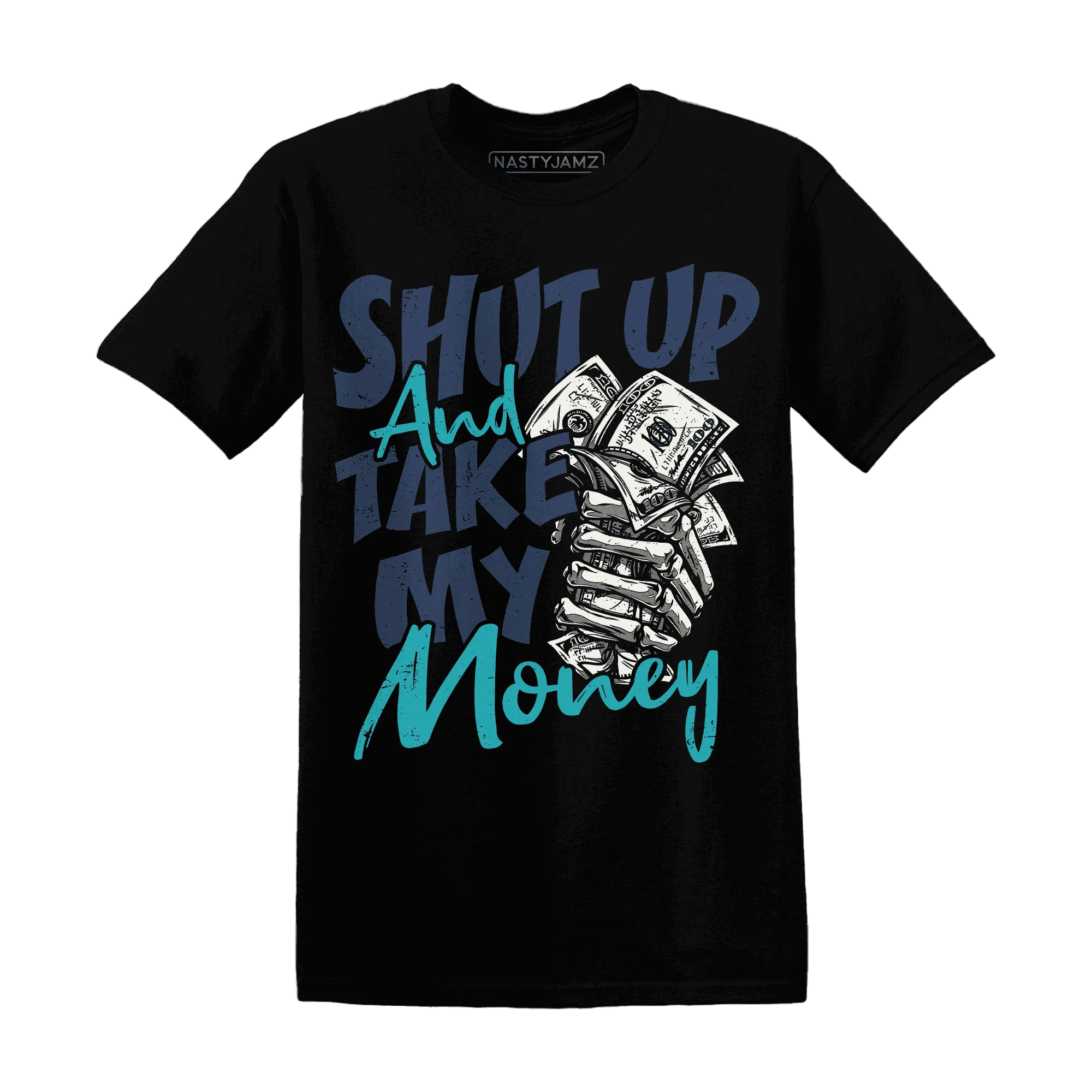 AM-Plus-Drift-Midnight-Navy-Total-Orange-Dusty-Cactus-T-Shirt-Match-Shut-Up