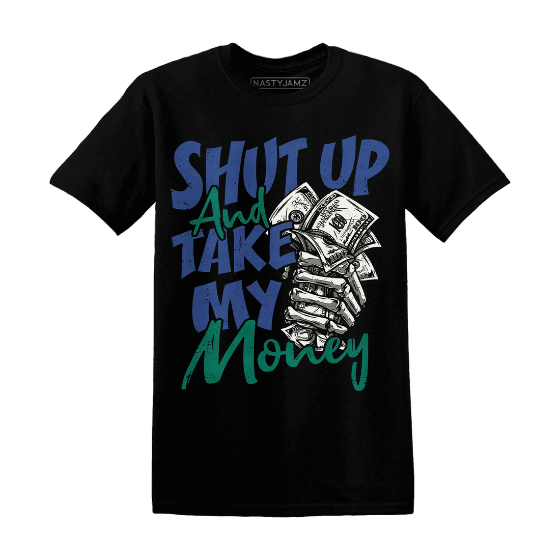 Dunk-Hyper-Royal-Malachite-T-Shirt-Match-Shut-Up