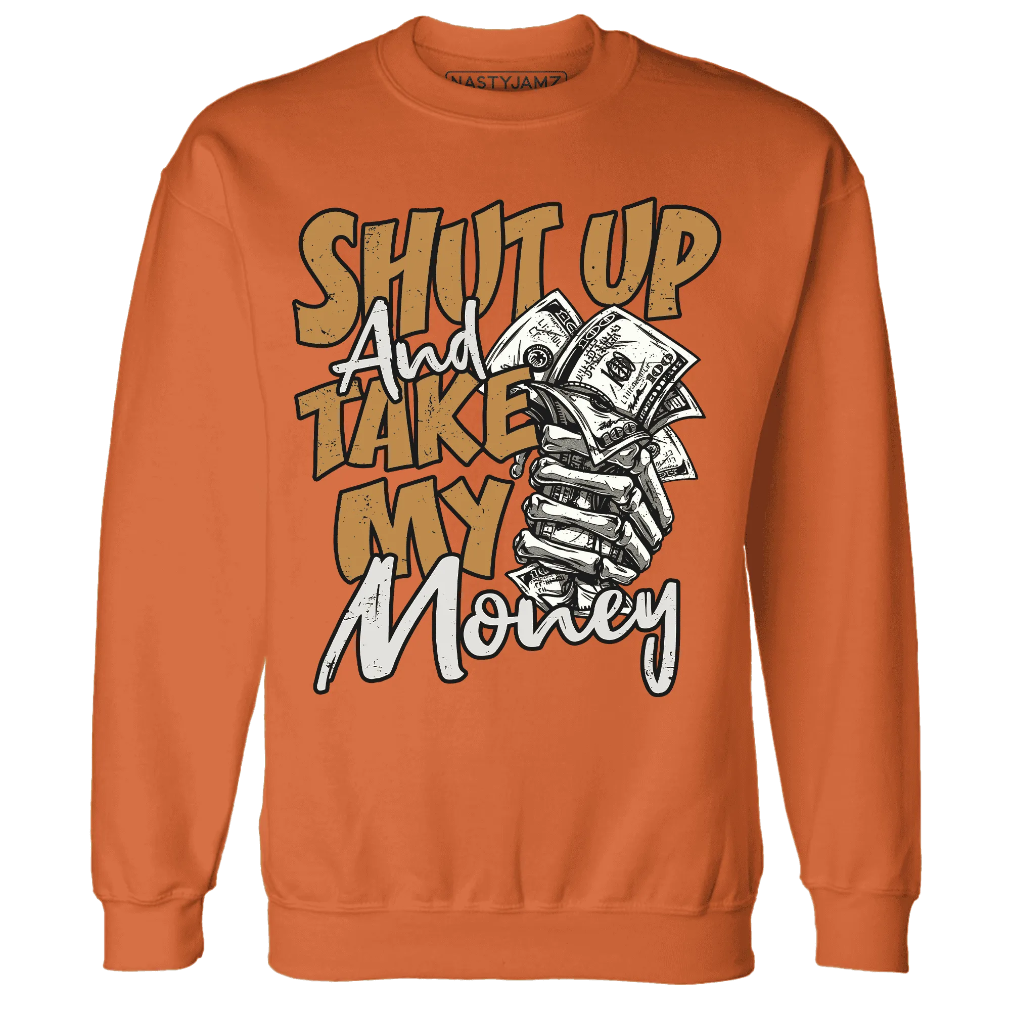 Dunk-Low-Retro-Wheat-Orange-Sweatshirt-Match-Shut-Up