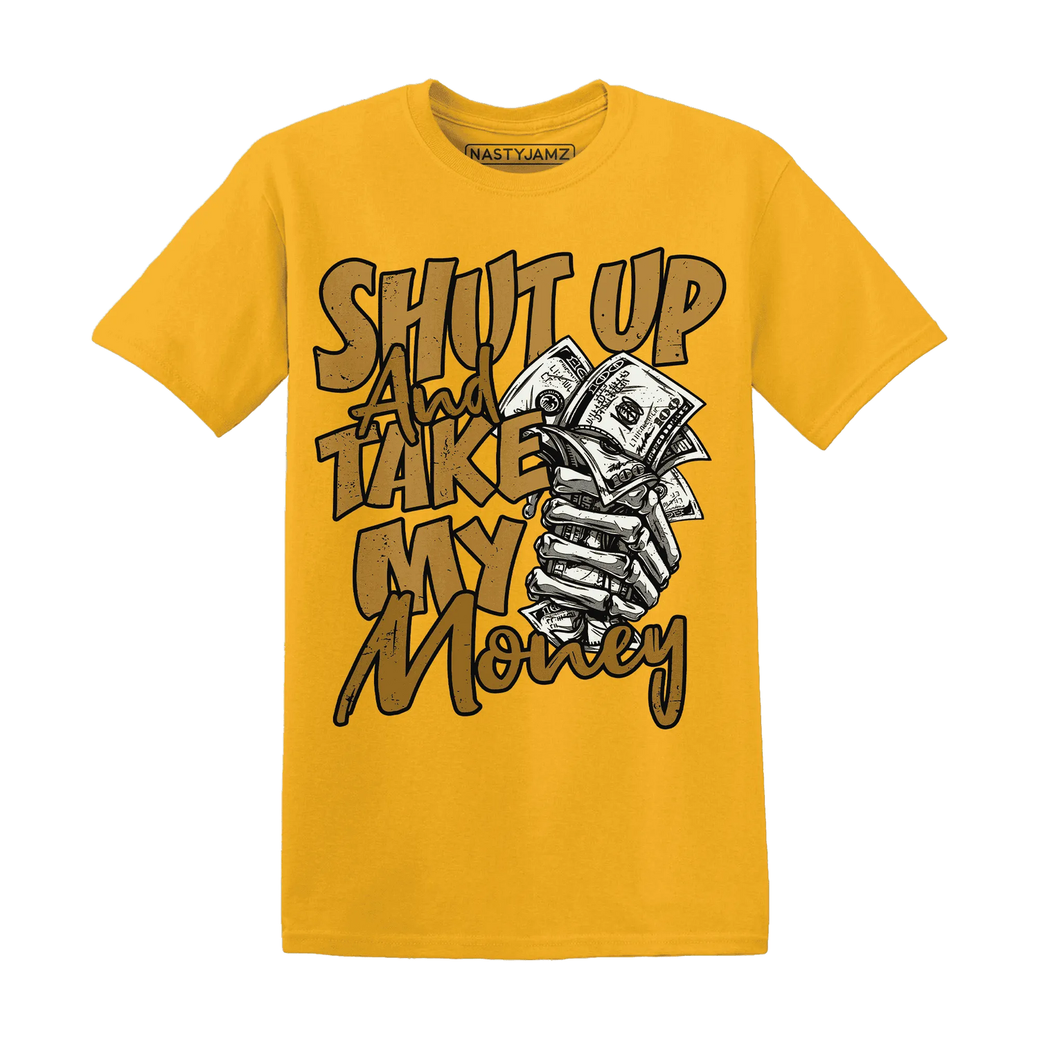 Wheat-13s-T-Shirt-Match-Shut-Up