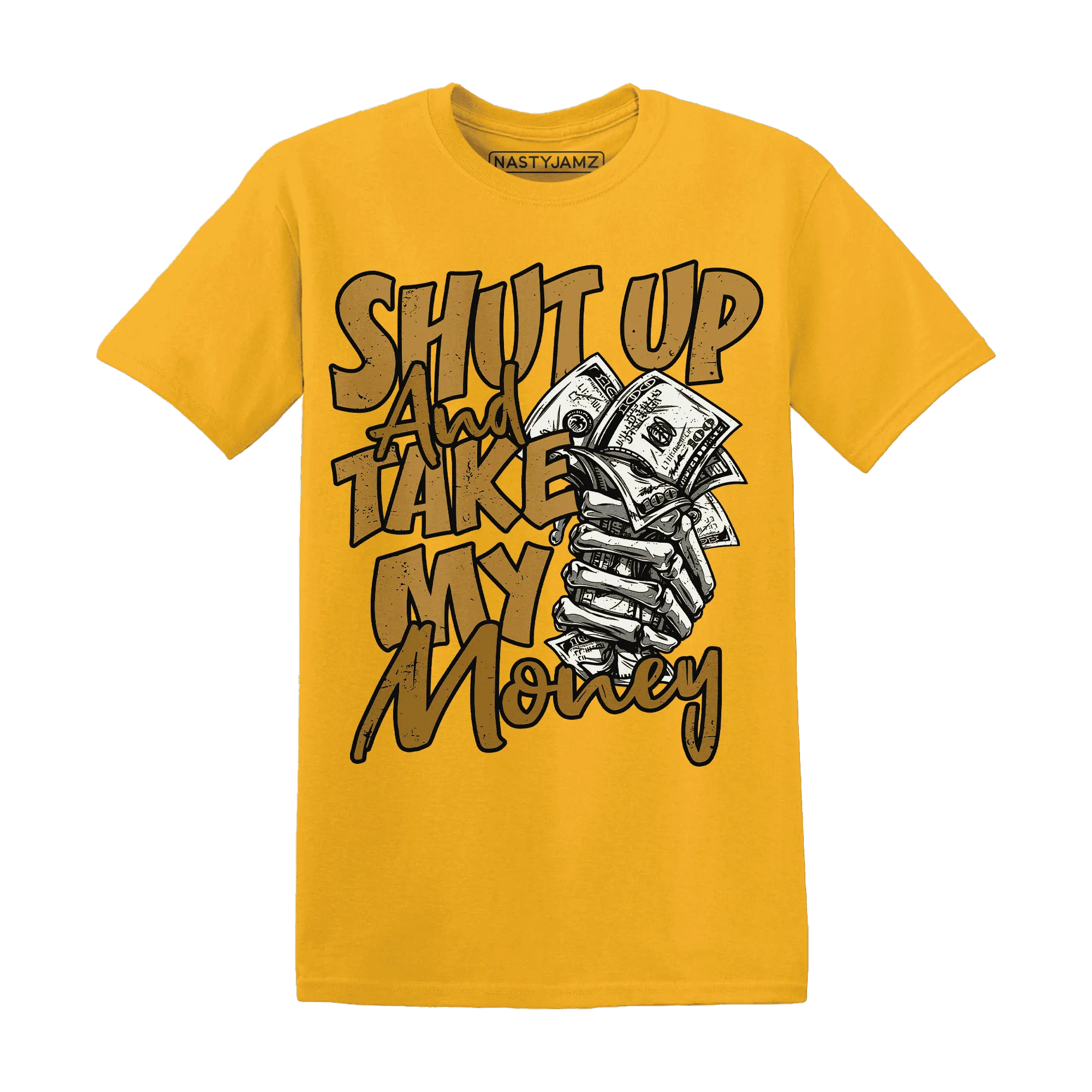 Wheat-13s-T-Shirt-Match-Shut-Up