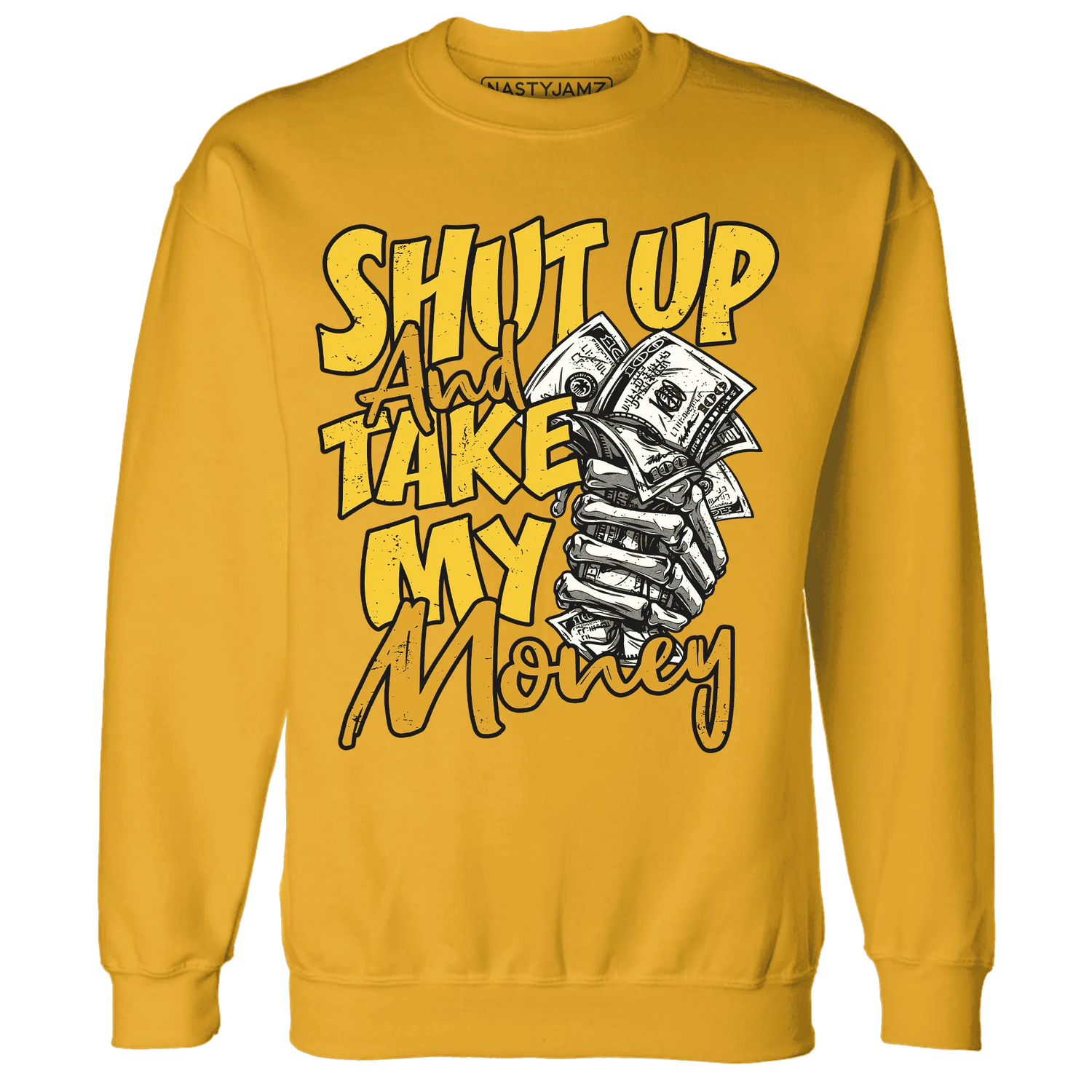 Yellow-Ochre-6s-Sweatshirt-Match-Shut-Up