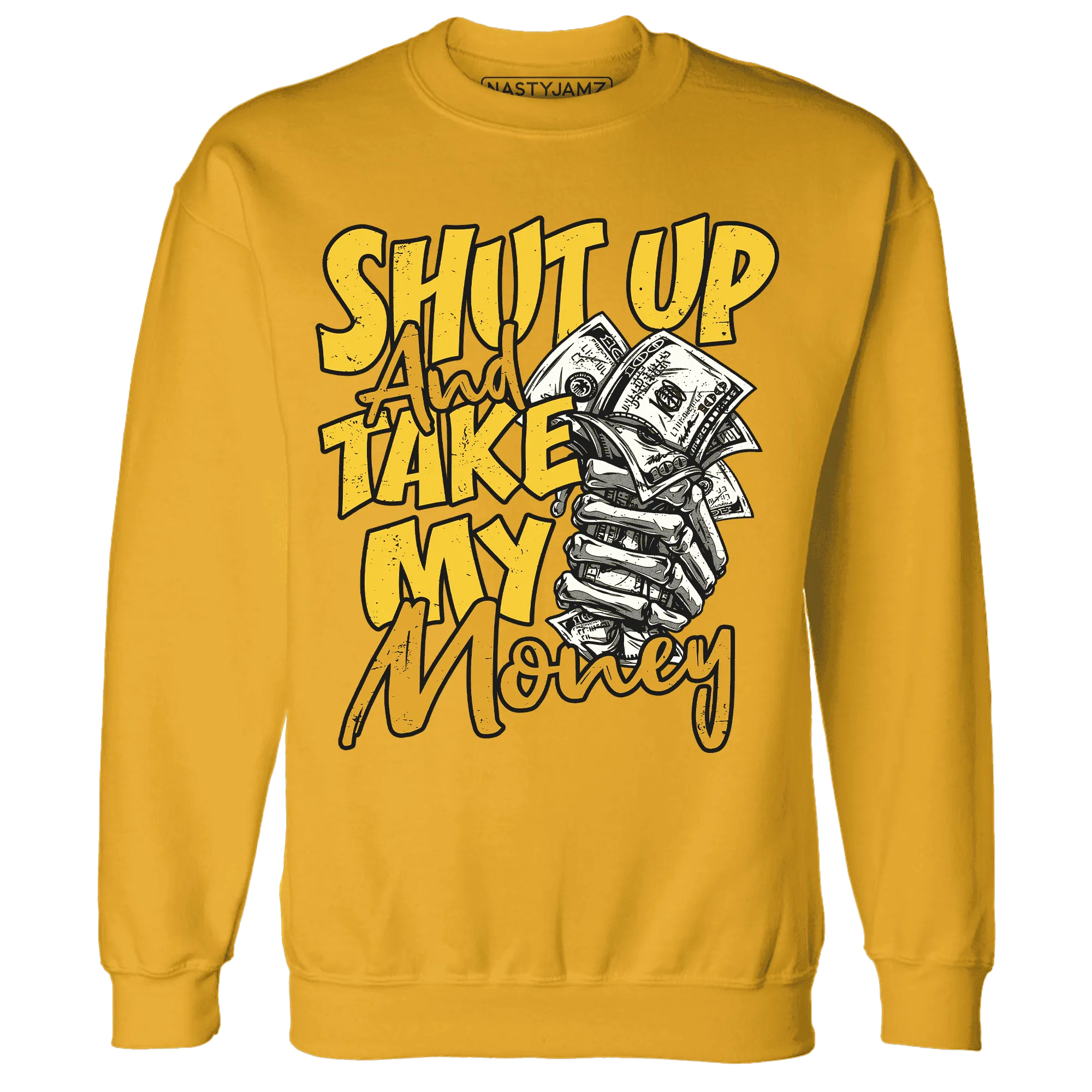 Yellow-Ochre-6s-Sweatshirt-Match-Shut-Up