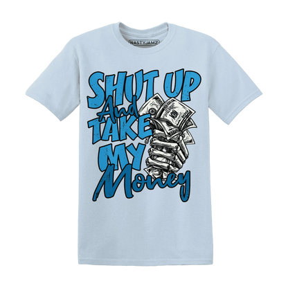Powder-Blue-9s-T-Shirt-Match-Shut-Up