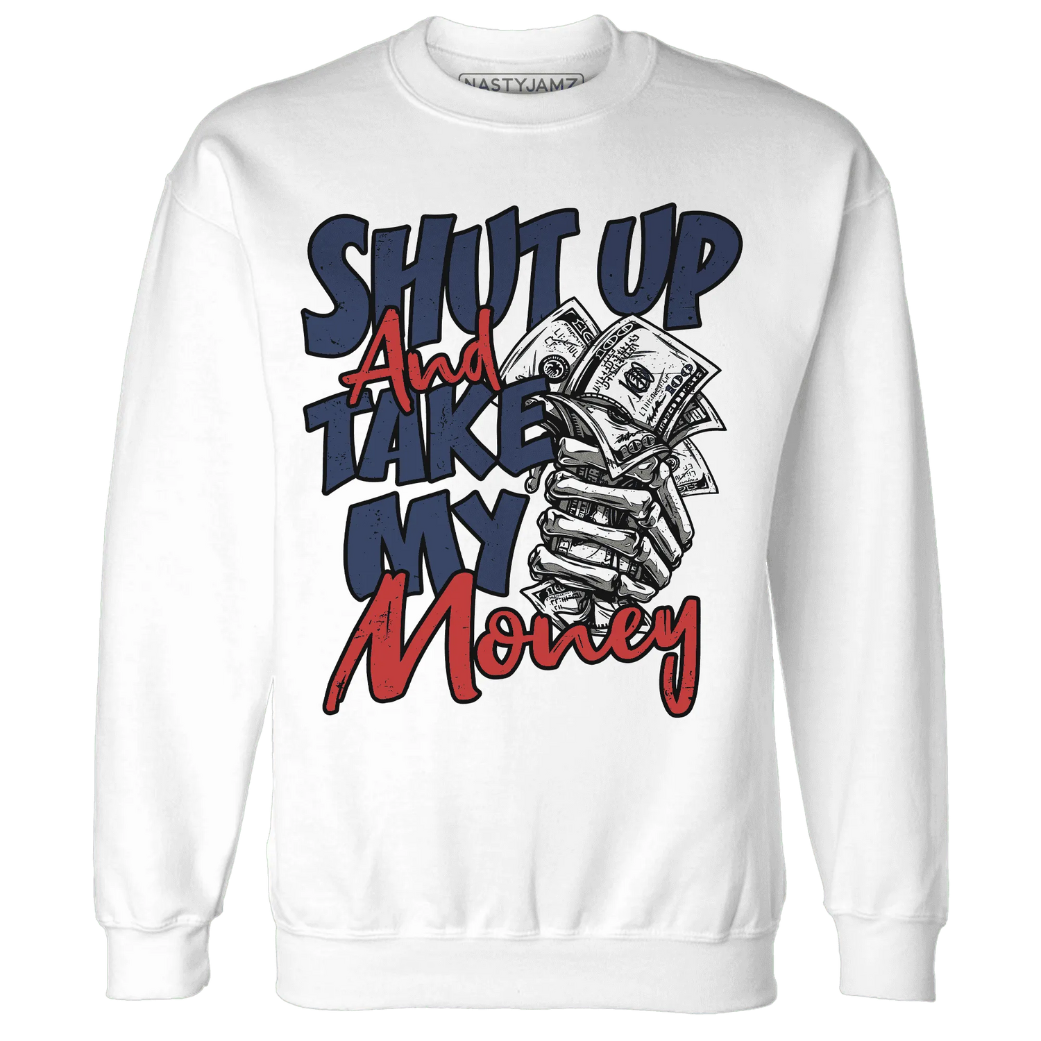 VaporMax-Air-Plus-Midnight-Navy-Gold-Black-Sweatshirt-Match-Shut-Up