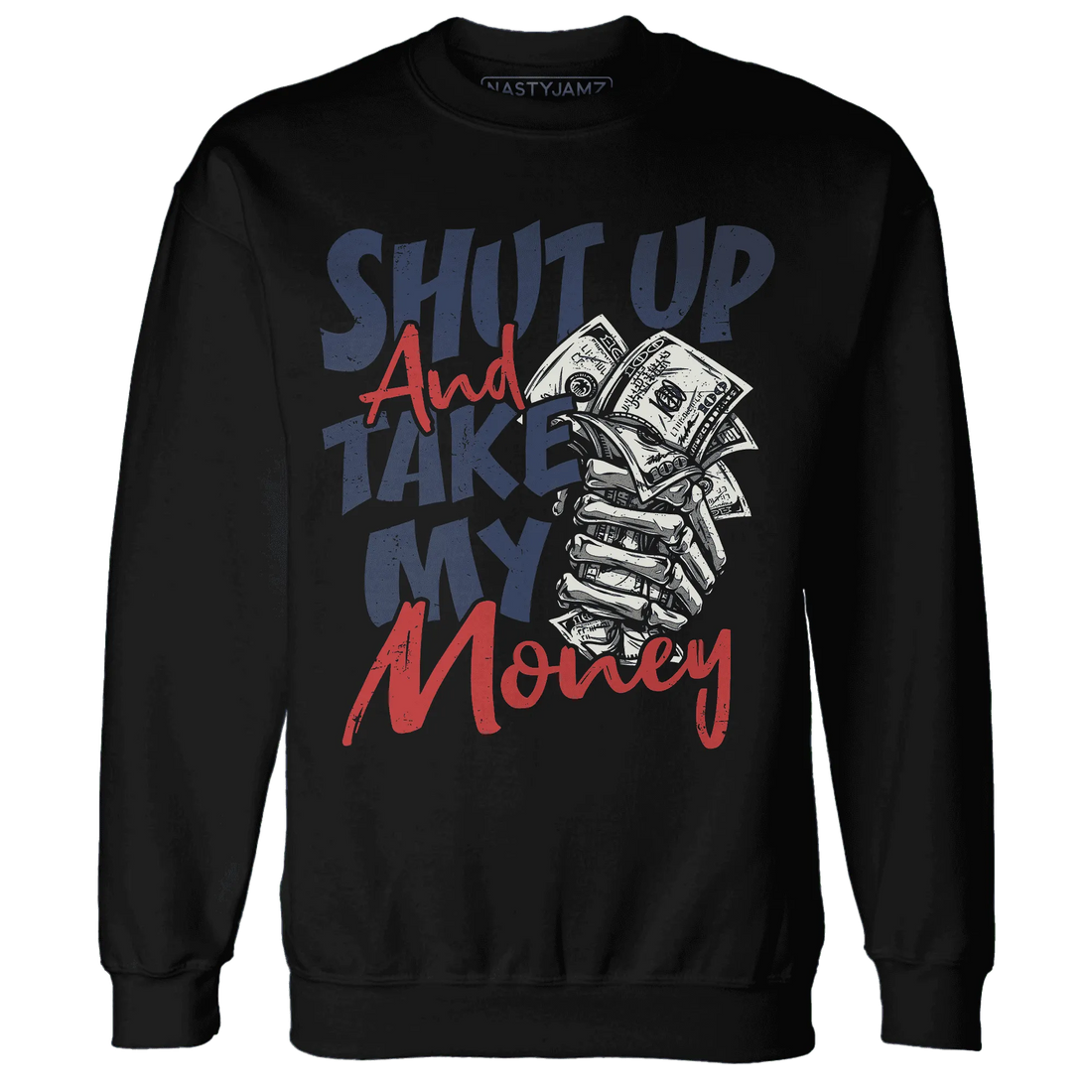 VaporMax-Air-Plus-Midnight-Navy-Gold-Black-Sweatshirt-Match-Shut-Up