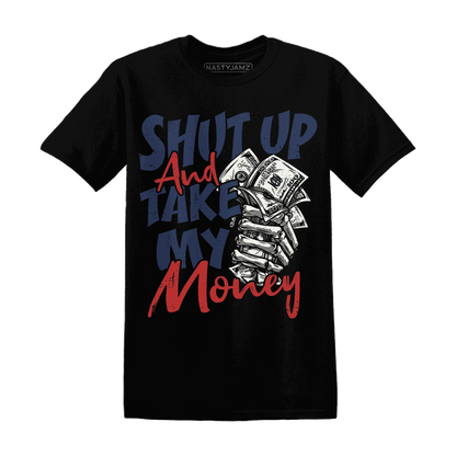 VaporMax-Air-Plus-Midnight-Navy-Gold-Black-T-Shirt-Match-Shut-Up