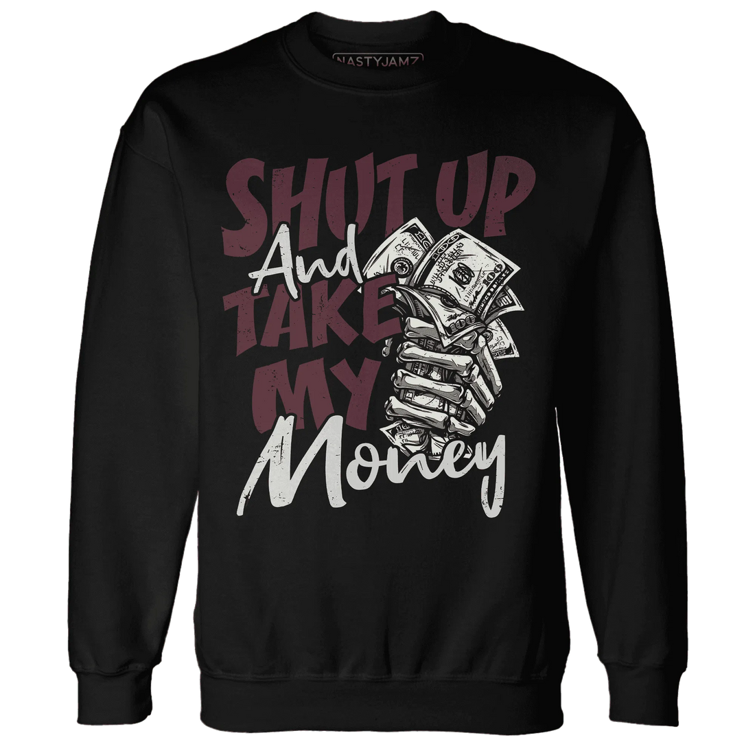 VaporMax-Night-Maron-Burgundy-Sweatshirt-Match-Shut-Up