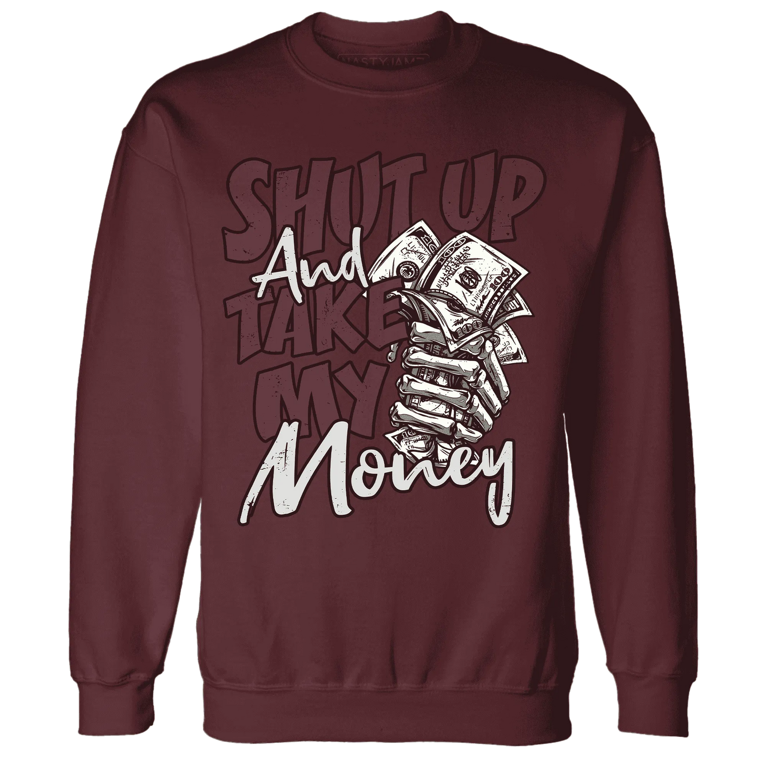 VaporMax-Night-Maron-Burgundy-Sweatshirt-Match-Shut-Up