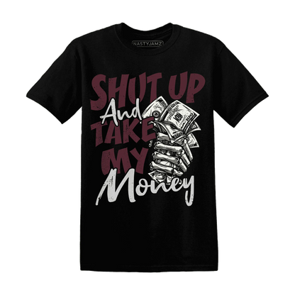 VaporMax-Night-Maron-Burgundy-T-Shirt-Match-Shut-Up