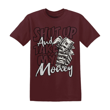 VaporMax-Night-Maron-Burgundy-T-Shirt-Match-Shut-Up