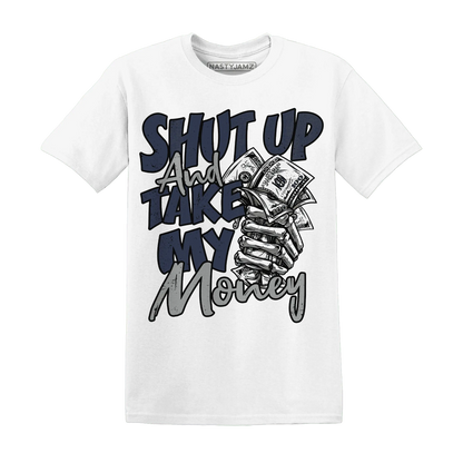 VaporMax-Plus-Midnight-Navy-White-Metallic-Silver-T-Shirt-Match-Shut-Up