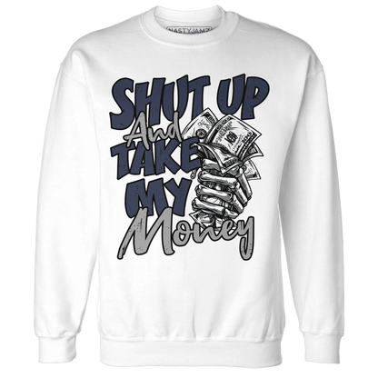 VaporMax-Plus-Midnight-Navy-White-Metallic-Silver-NastyJamz-Sweatshirt-Match-Shut-Up
