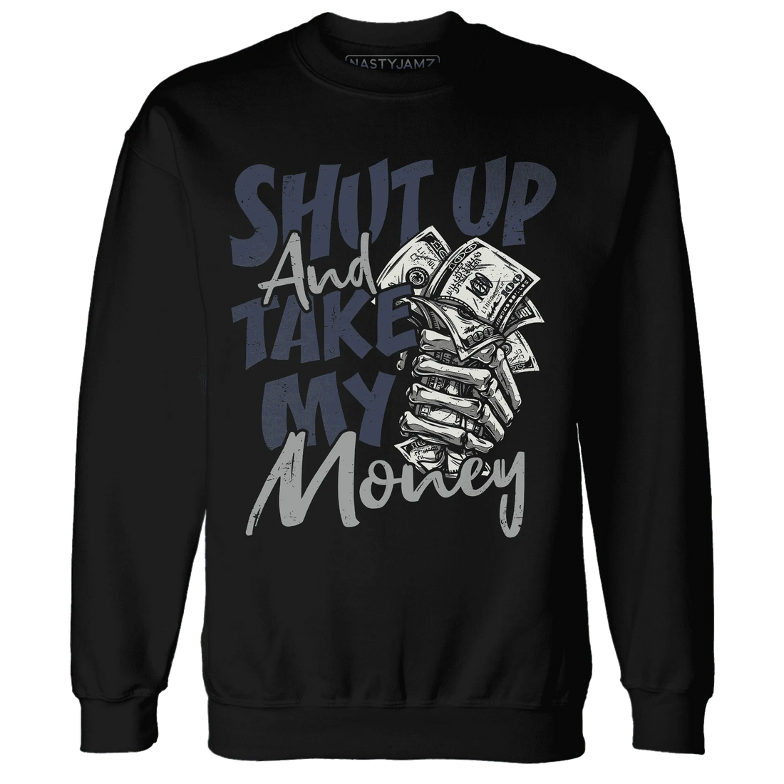 VaporMax-Plus-Midnight-Navy-White-Metallic-Silver-Sweatshirt-Match-Shut-Up