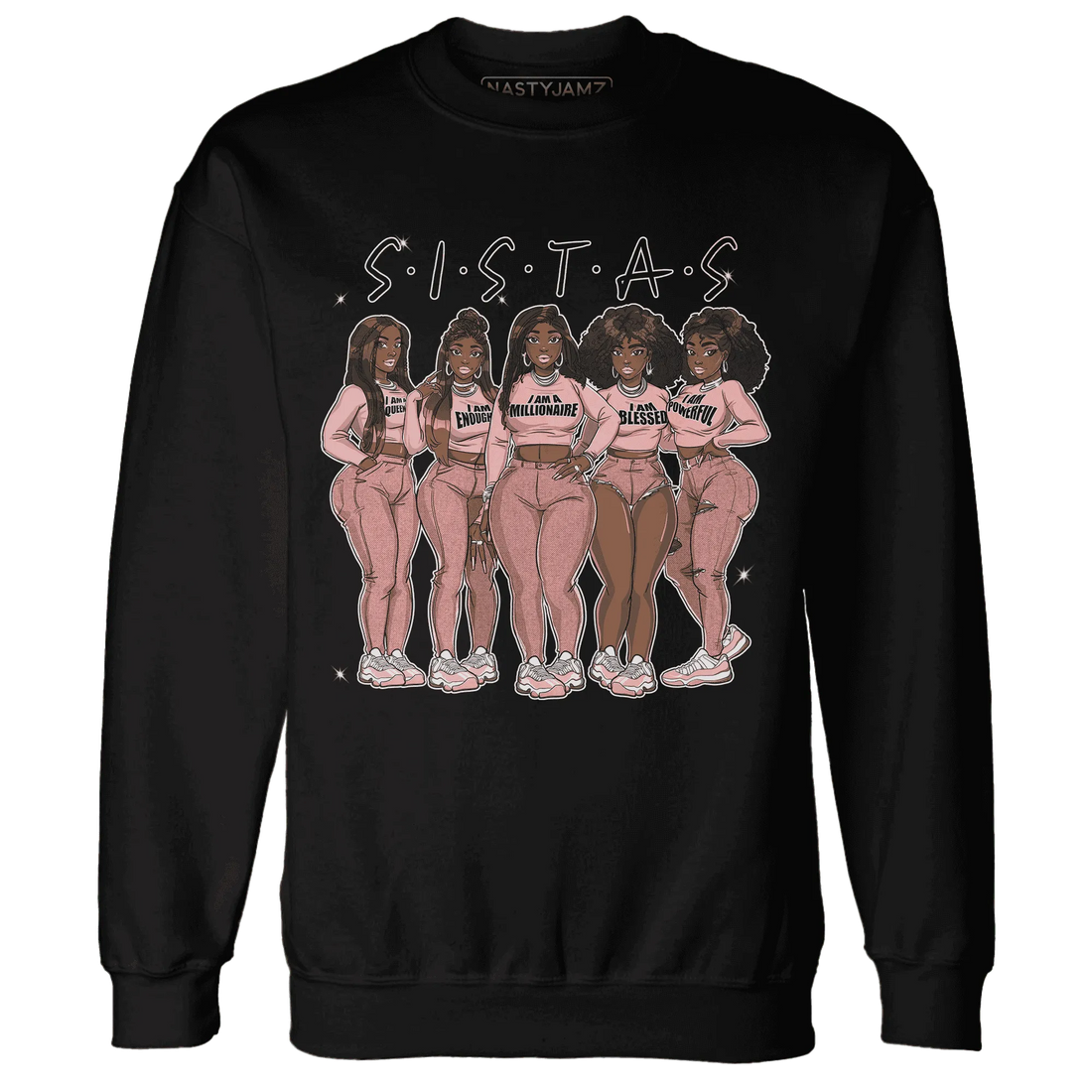 Low-Legend-Pink-11s-Sweatshirt-Match-Sistas-Melanin-Girl