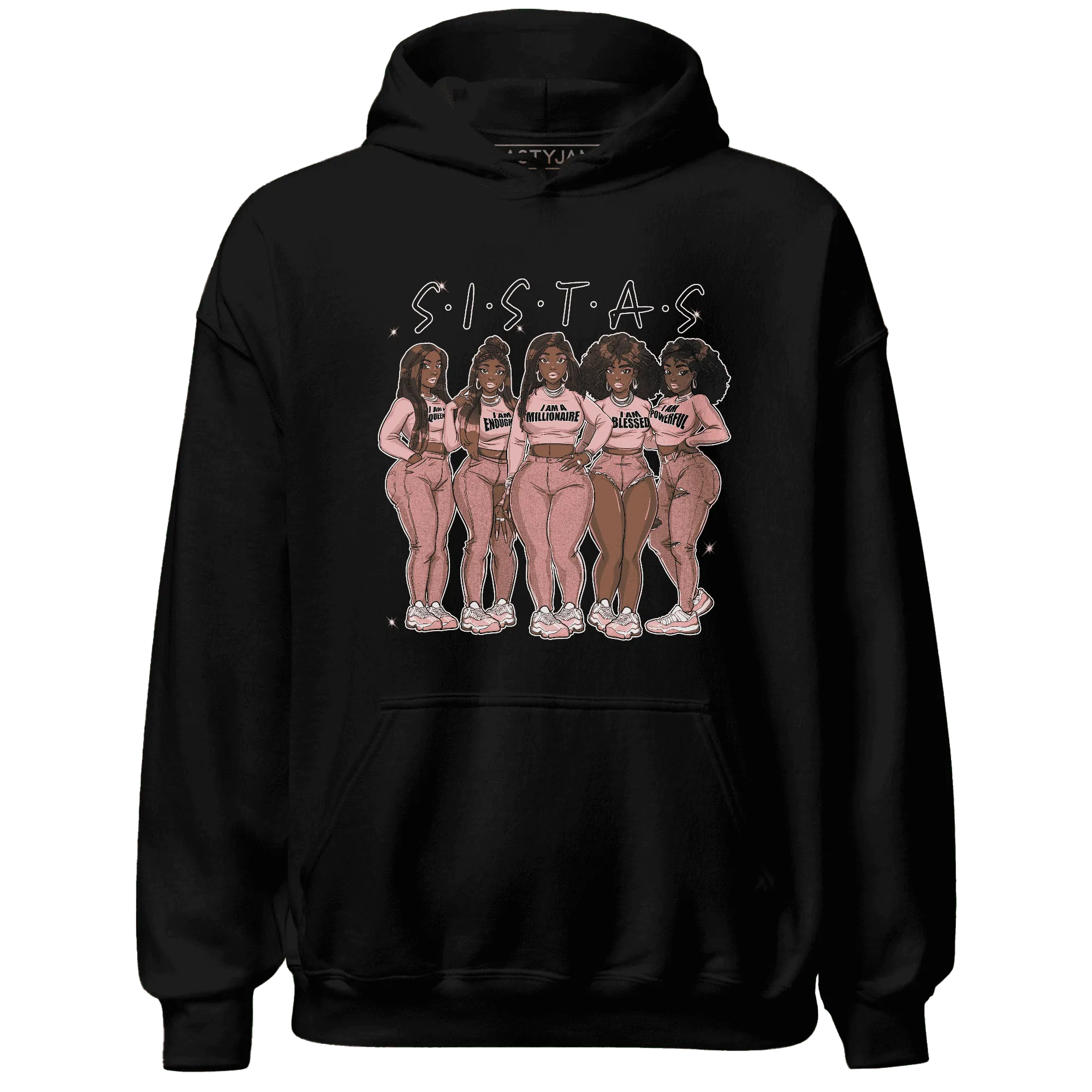 Low-Legend-Pink-11s-Hoodie-Match-Sistas-Melanin-Girl
