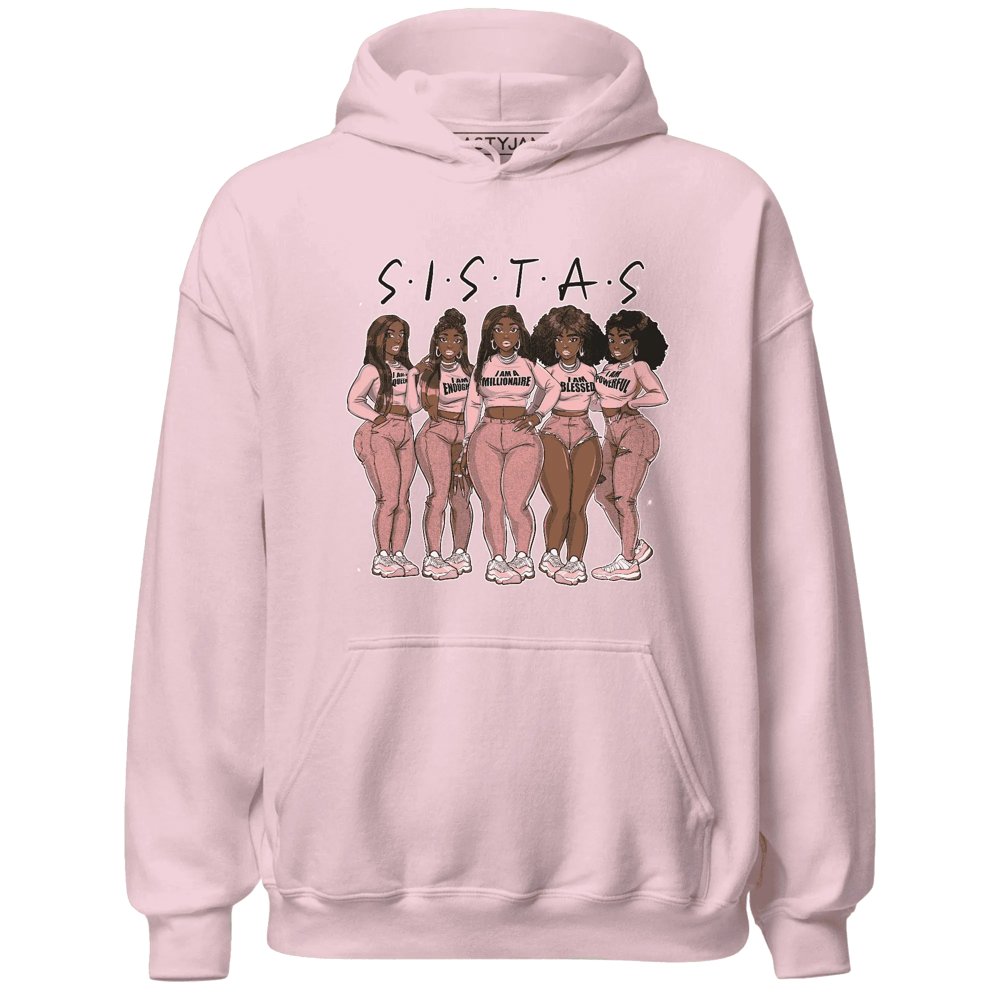 Low-Legend-Pink-11s-Hoodie-Match-Sistas-Melanin-Girl