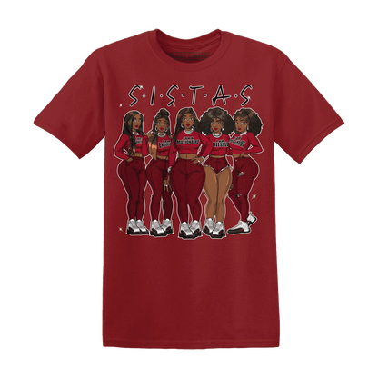 Retro-Red-Taxi-12s-T-Shirt-Match-Sistas-Melanin-Girl