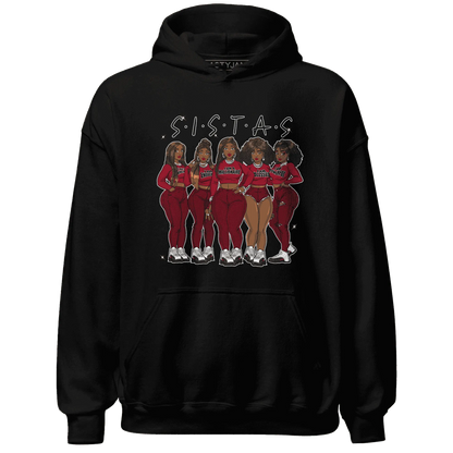 Retro-Red-Taxi-12s-Hoodie-Match-Sistas-Melanin-Girl