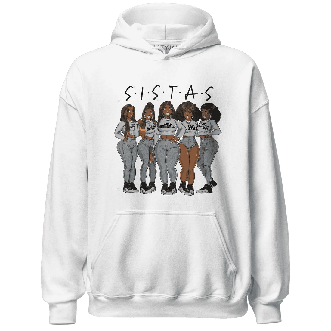 NastyJamz-Wolf-Grey-12s-Hoodie-Match-Sistas-Melanin-Girl