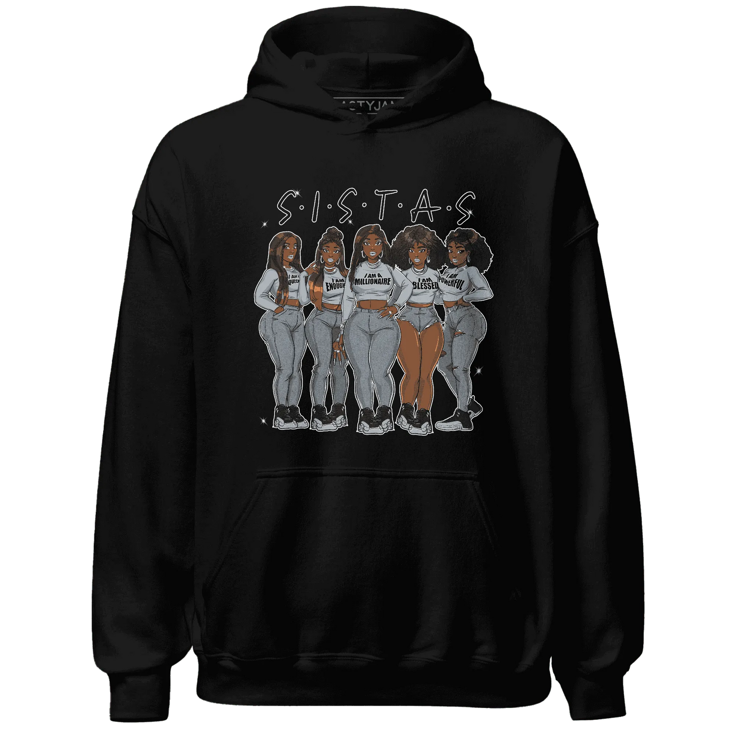 NastyJamz-Wolf-Grey-12s-Hoodie-Match-Sistas-Melanin-Girl