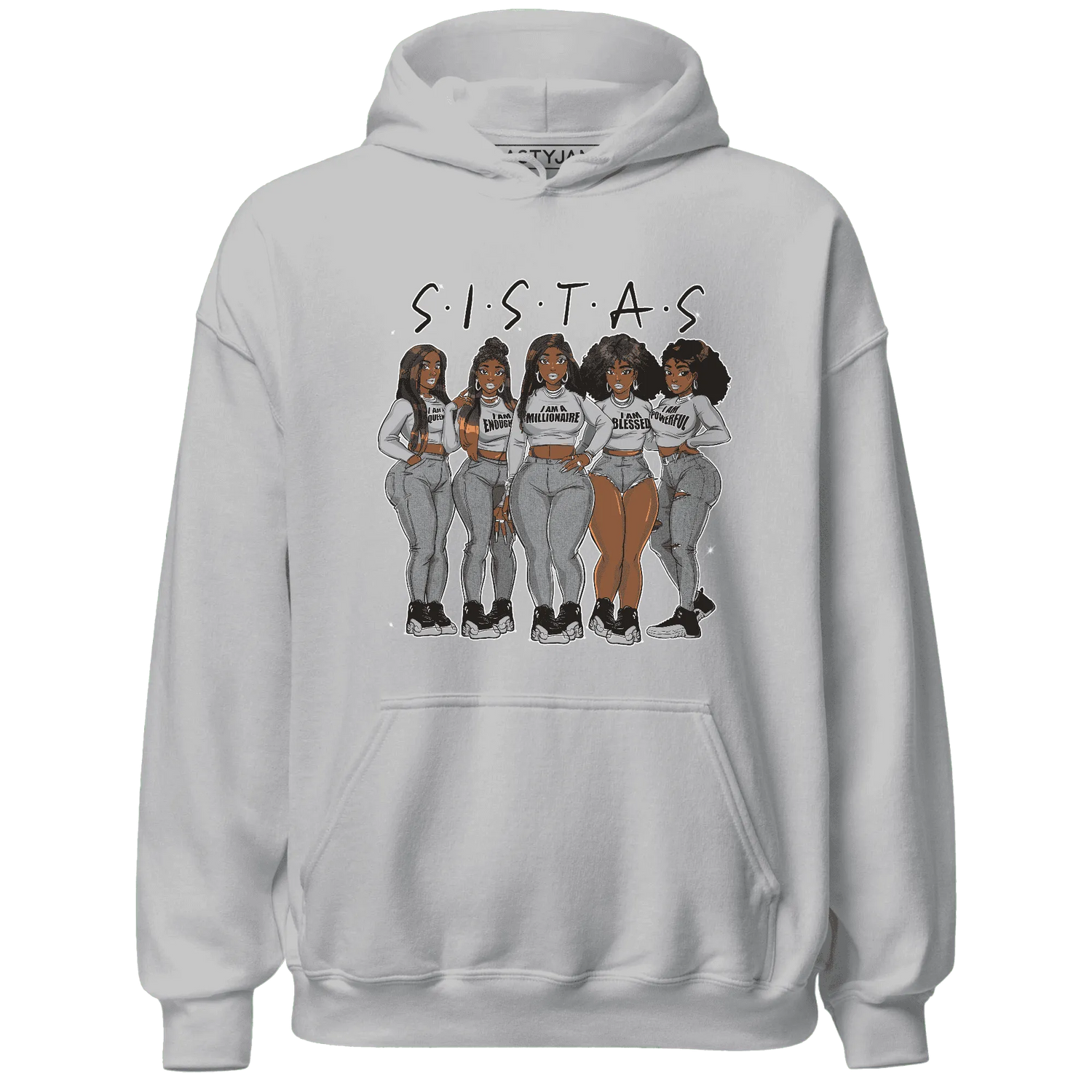 NastyJamz-Wolf-Grey-12s-Hoodie-Match-Sistas-Melanin-Girl