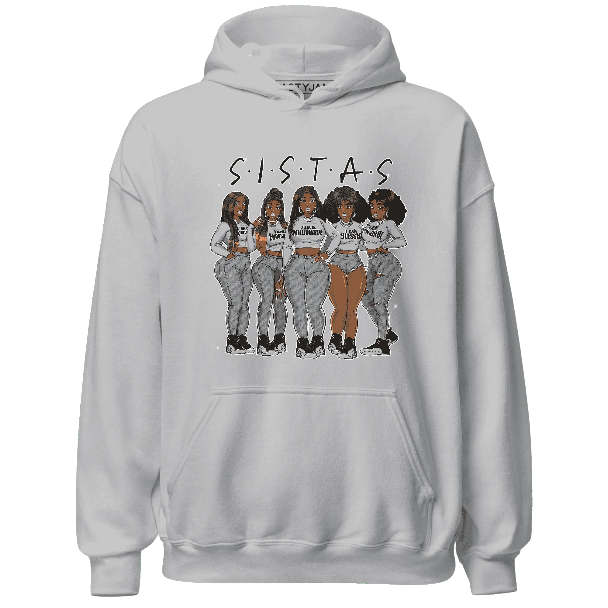 NastyJamz-Wolf-Grey-12s-Hoodie-Match-Sistas-Melanin-Girl