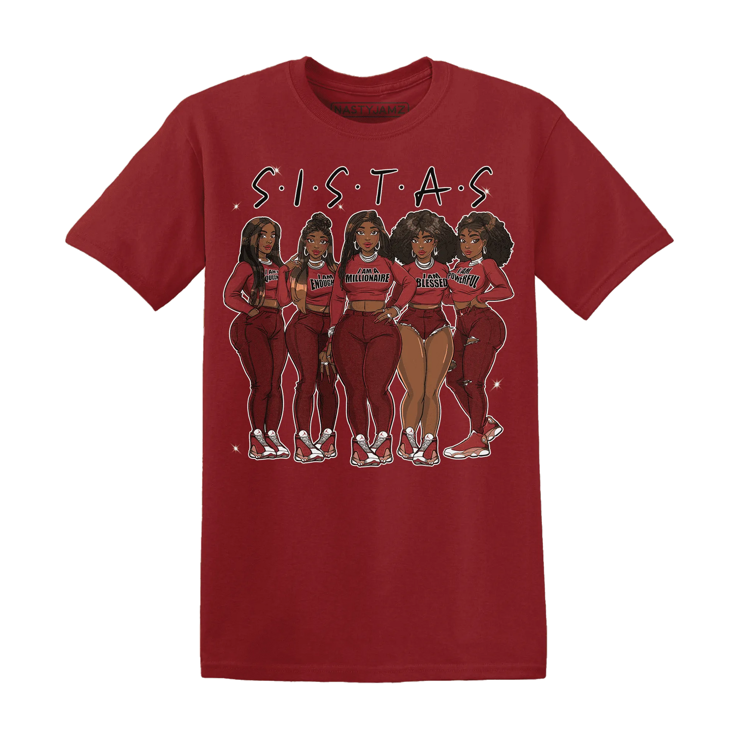 Dune-Red-13s-T-Shirt-Match-Sistas-Melanin-Girl