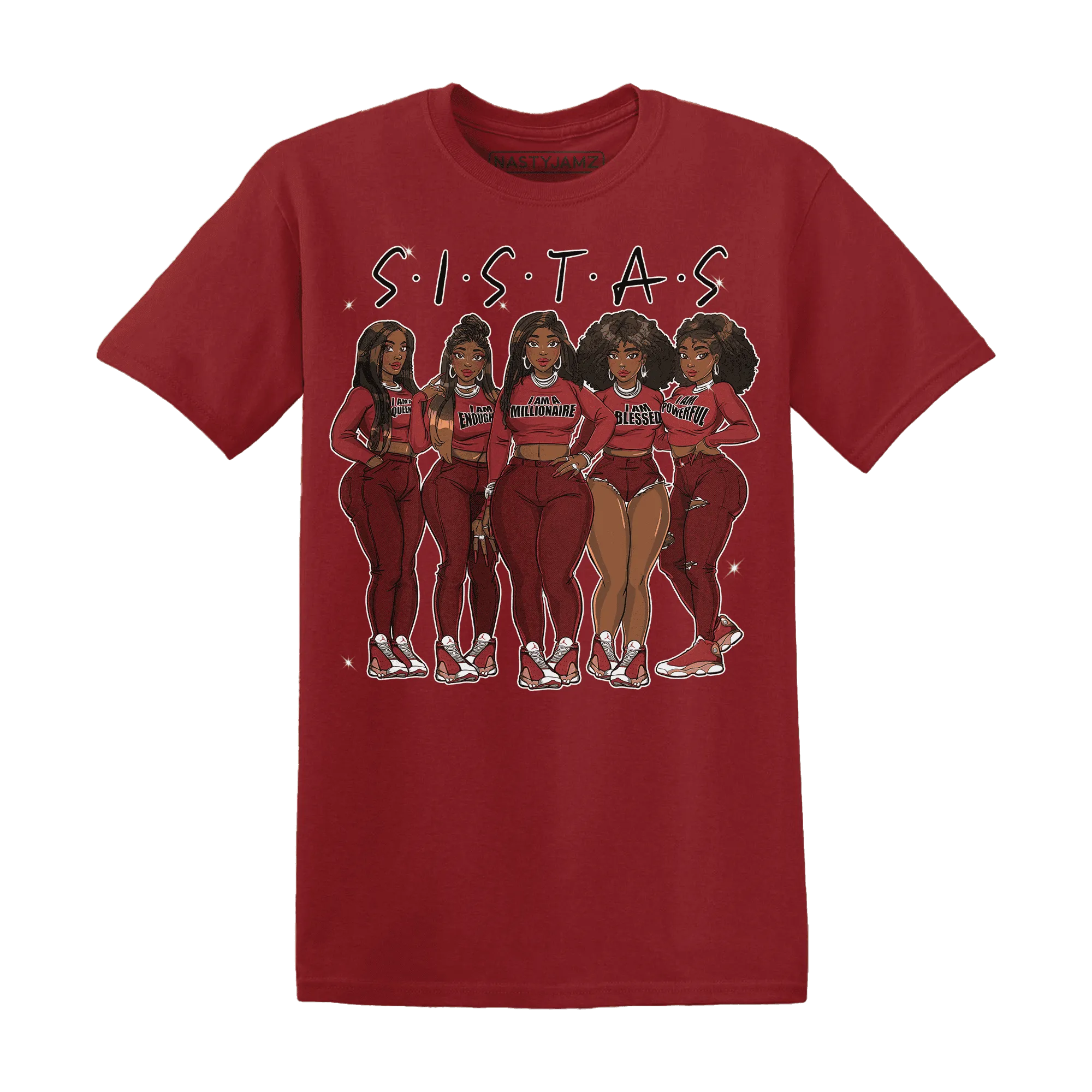 Dune-Red-13s-T-Shirt-Match-Sistas-Melanin-Girl
