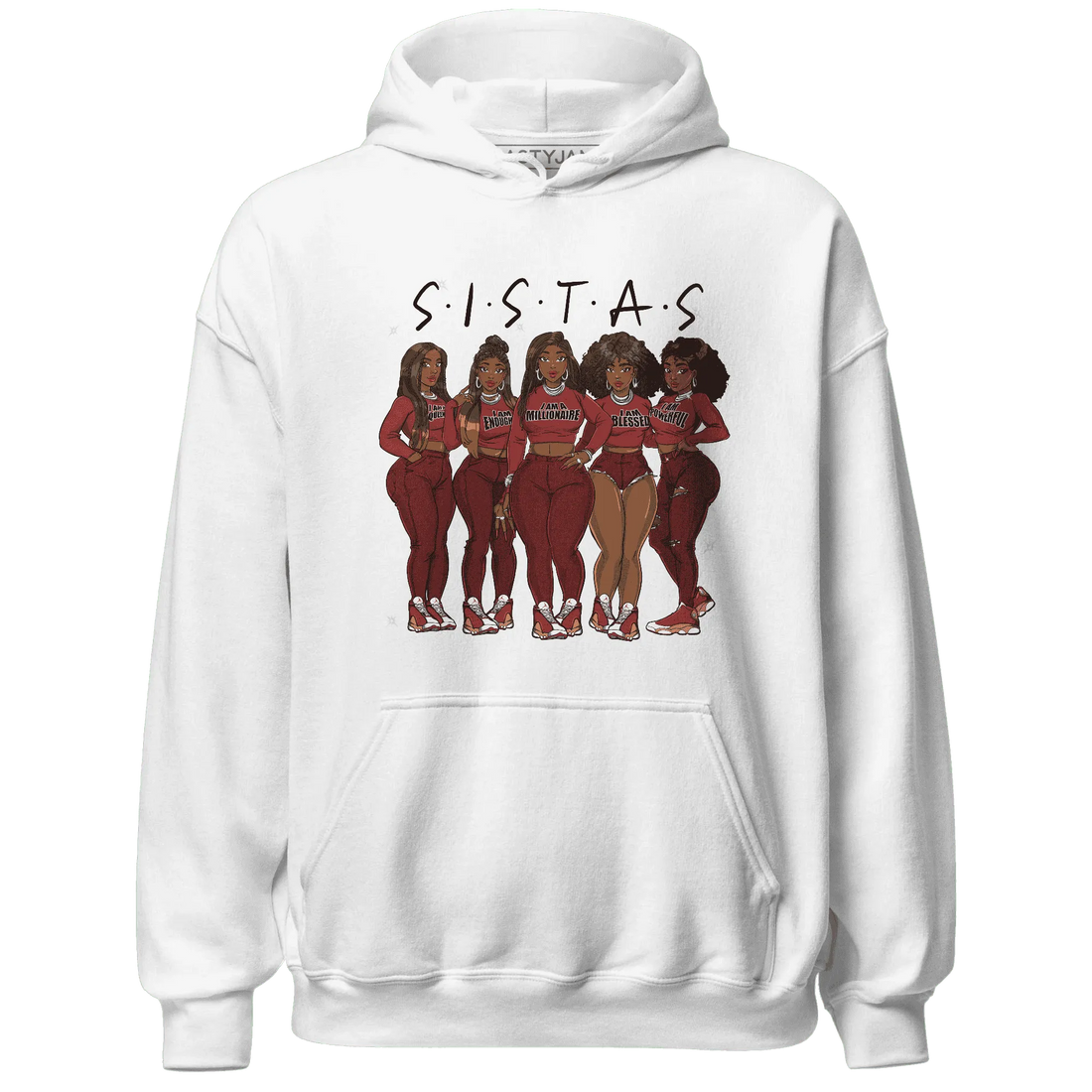Dune-Red-13s-Hoodie-Match-Sistas-Melanin-Girl