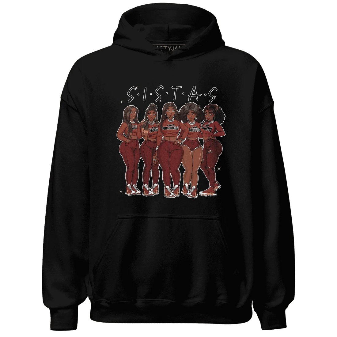 Dune-Red-13s-Hoodie-Match-Sistas-Melanin-Girl