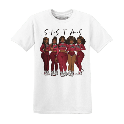 High-87-Metallic-Burgundy-1s-T-Shirt-Match-Sistas-Melanin-Girl