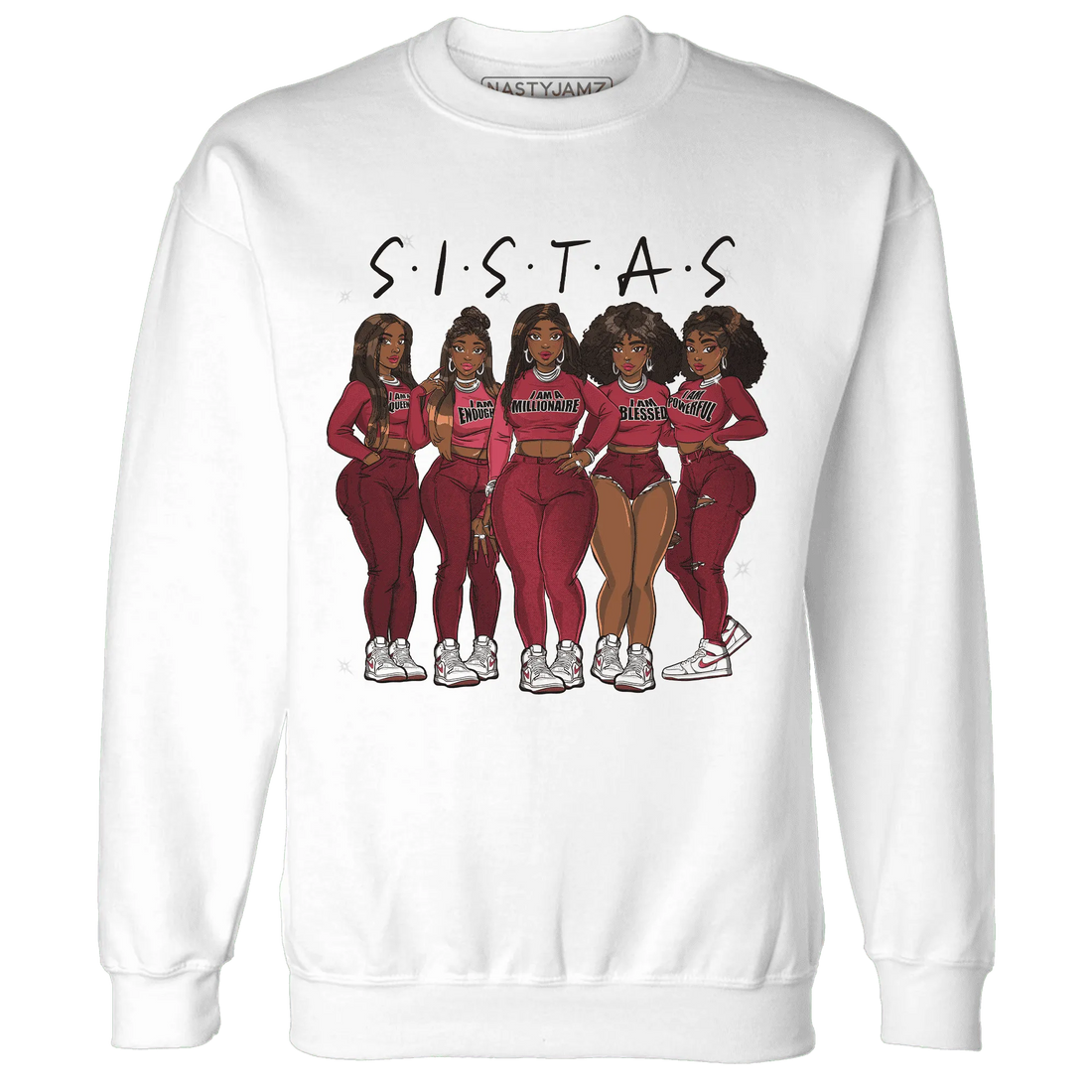 High-87-Metallic-Burgundy-1s-Sweatshirt-Match-Sistas-Melanin-Girl