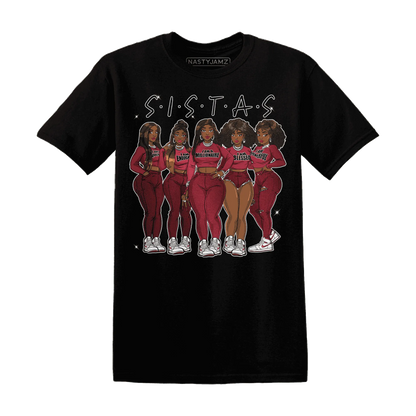 High-87-Metallic-Burgundy-1s-T-Shirt-Match-Sistas-Melanin-Girl