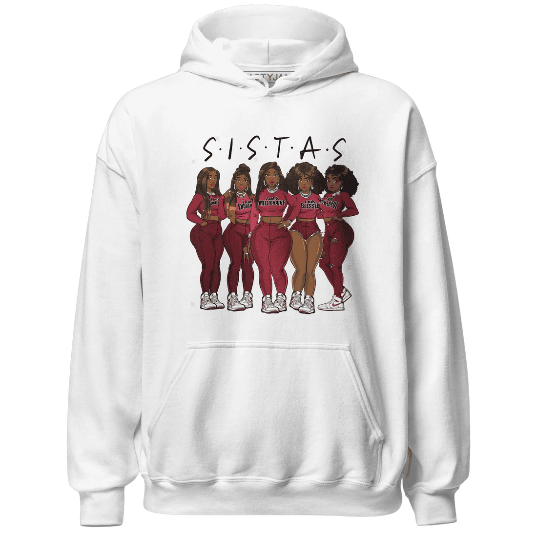 High-87-Metallic-Burgundy-1s-Hoodie-Match-Sistas-Melanin-Girl