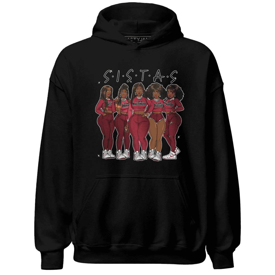 High-87-Metallic-Burgundy-1s-Hoodie-Match-Sistas-Melanin-Girl