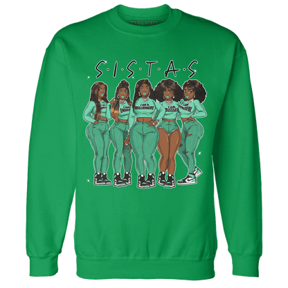 High-OG-Green-Glow-1s-Sweatshirt-Match-Sistas-Melanin-Girl