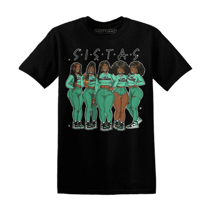 High-OG-Green-Glow-1s-T-Shirt-Match-Sistas-Melanin-Girl