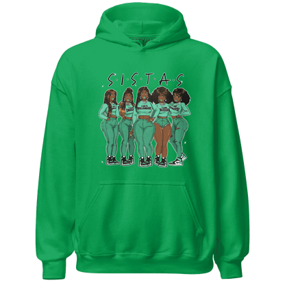 High-OG-Green-Glow-1s-Hoodie-Match-Sistas-Melanin-Girl
