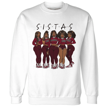 High-White-Team-Red-1s-Sweatshirt-Match-Sistas-Melanin-Girl