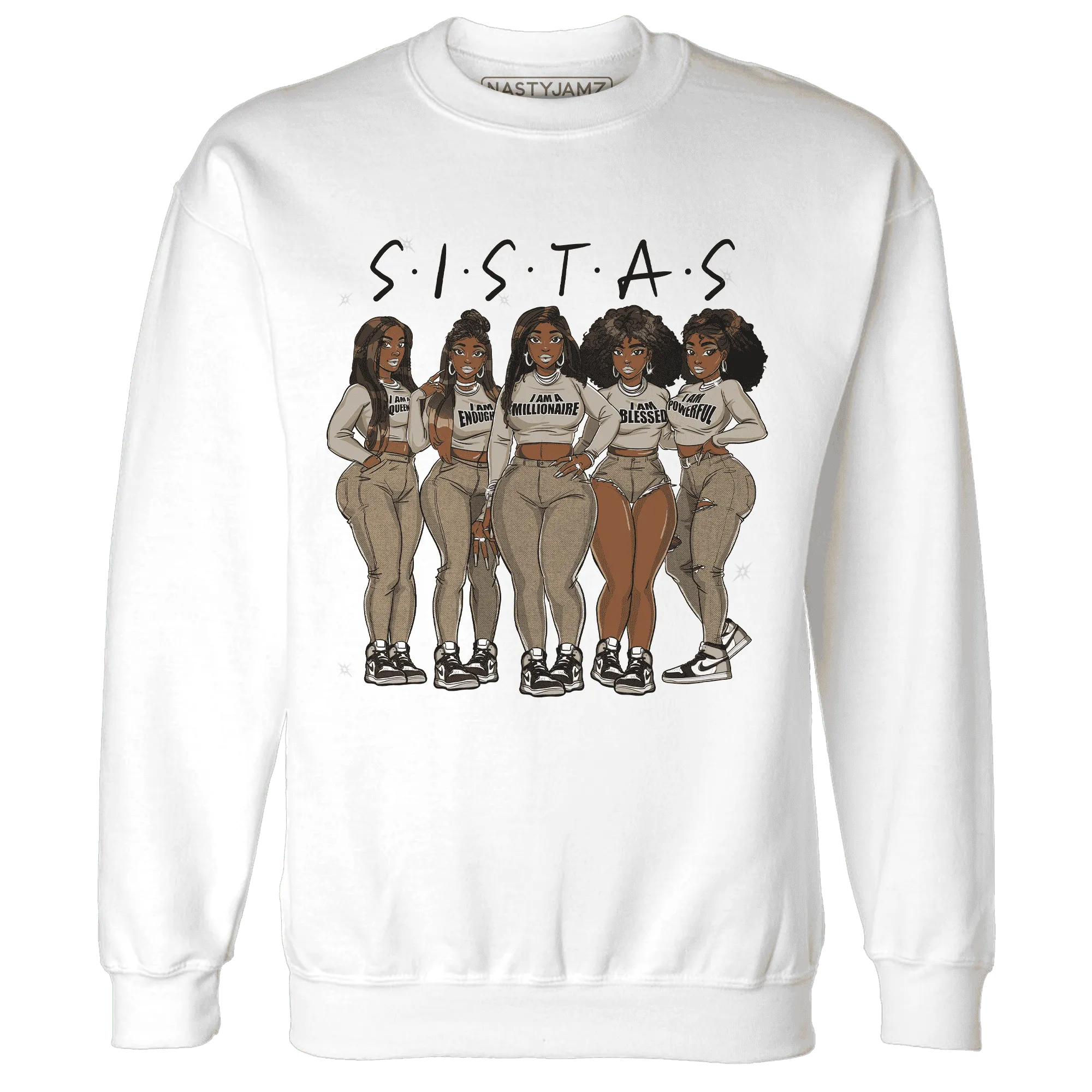 AJ-1-Latte-Sweatshirt-Match-Sistas-Melanin-Girl