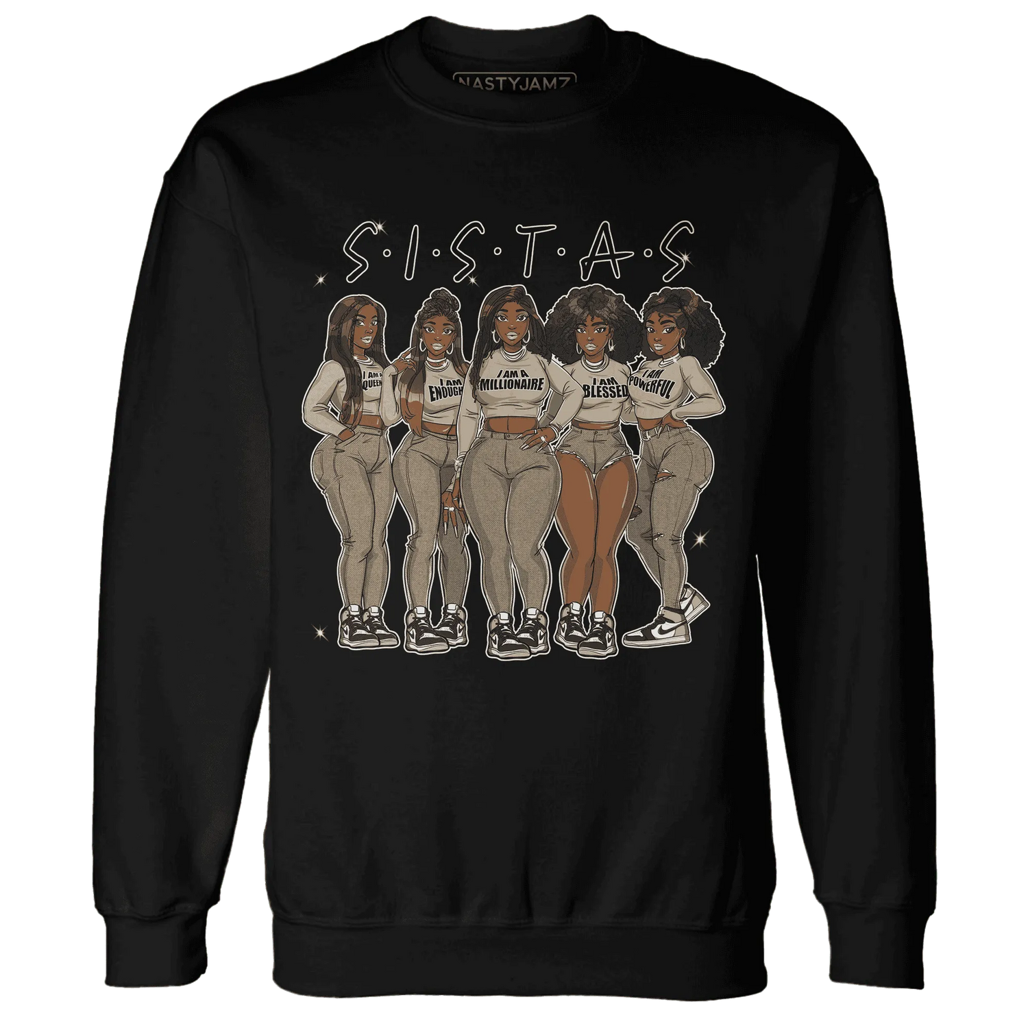 AJ-1-Latte-Sweatshirt-Match-Sistas-Melanin-Girl