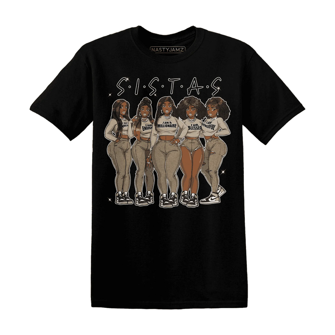 AJ-1-Latte-T-Shirt-Match-Sistas-Melanin-Girl