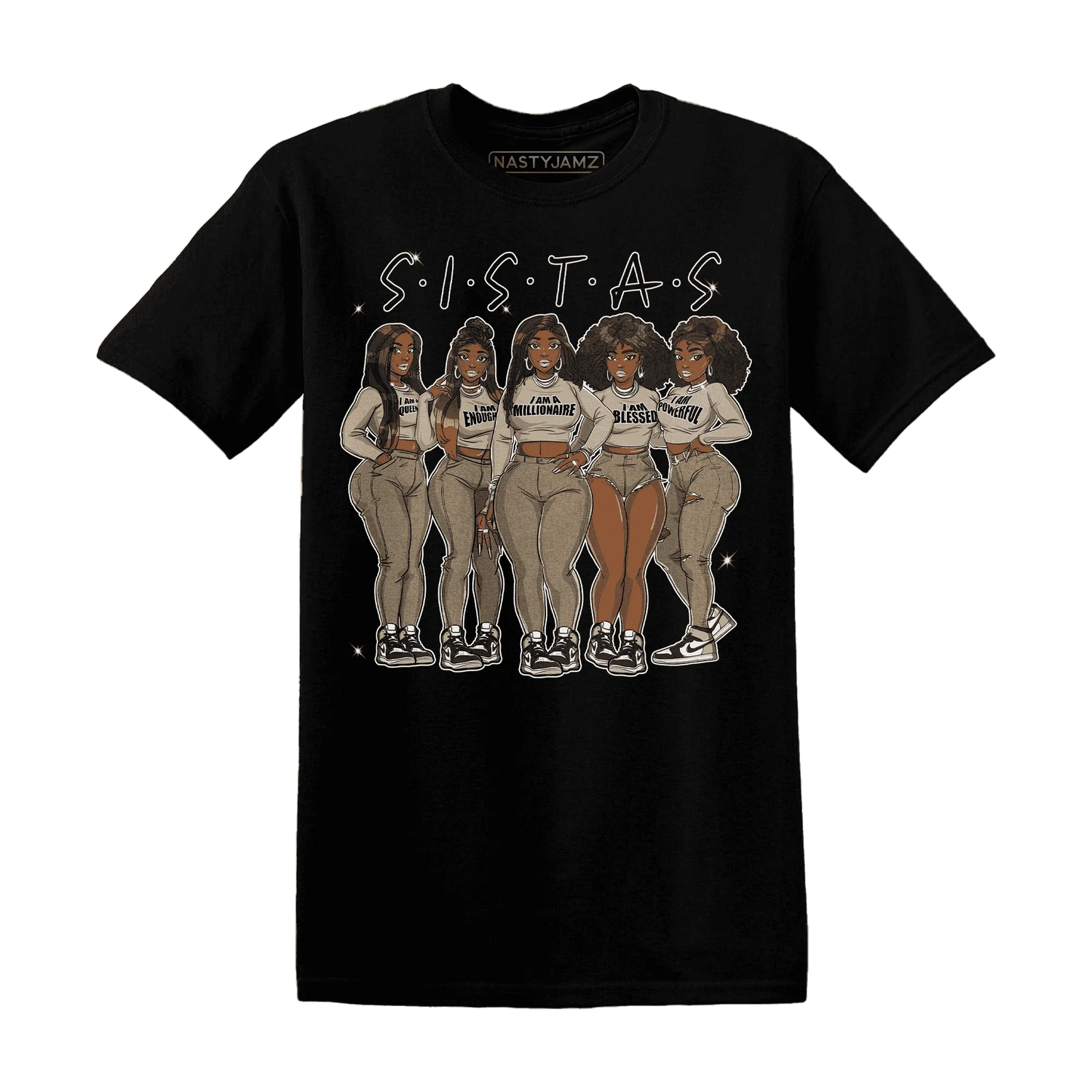 AJ-1-Latte-T-Shirt-Match-Sistas-Melanin-Girl