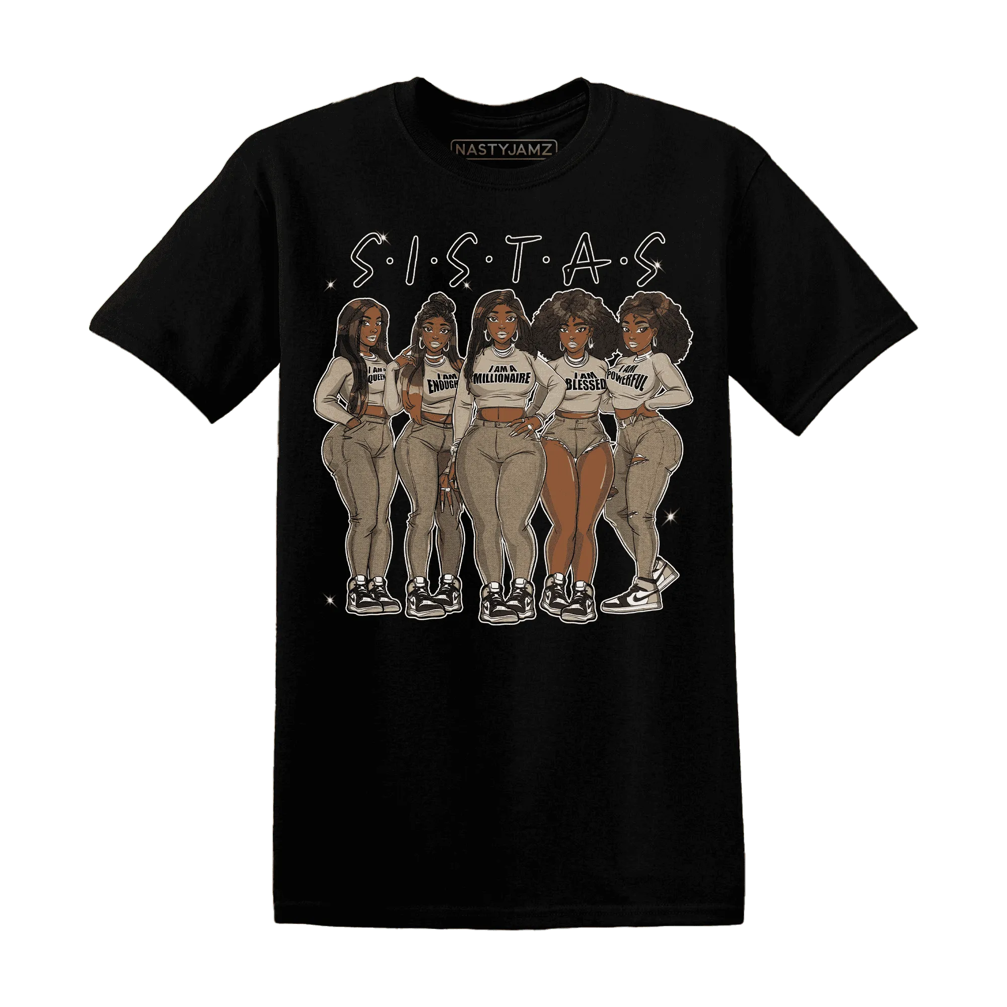 AJ-1-Latte-T-Shirt-Match-Sistas-Melanin-Girl