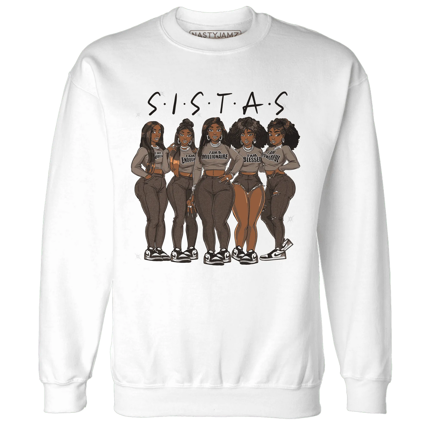 NastyJamz-Low-Mocha-1s-Sweatshirt-Match-Sistas-Melanin-Girl