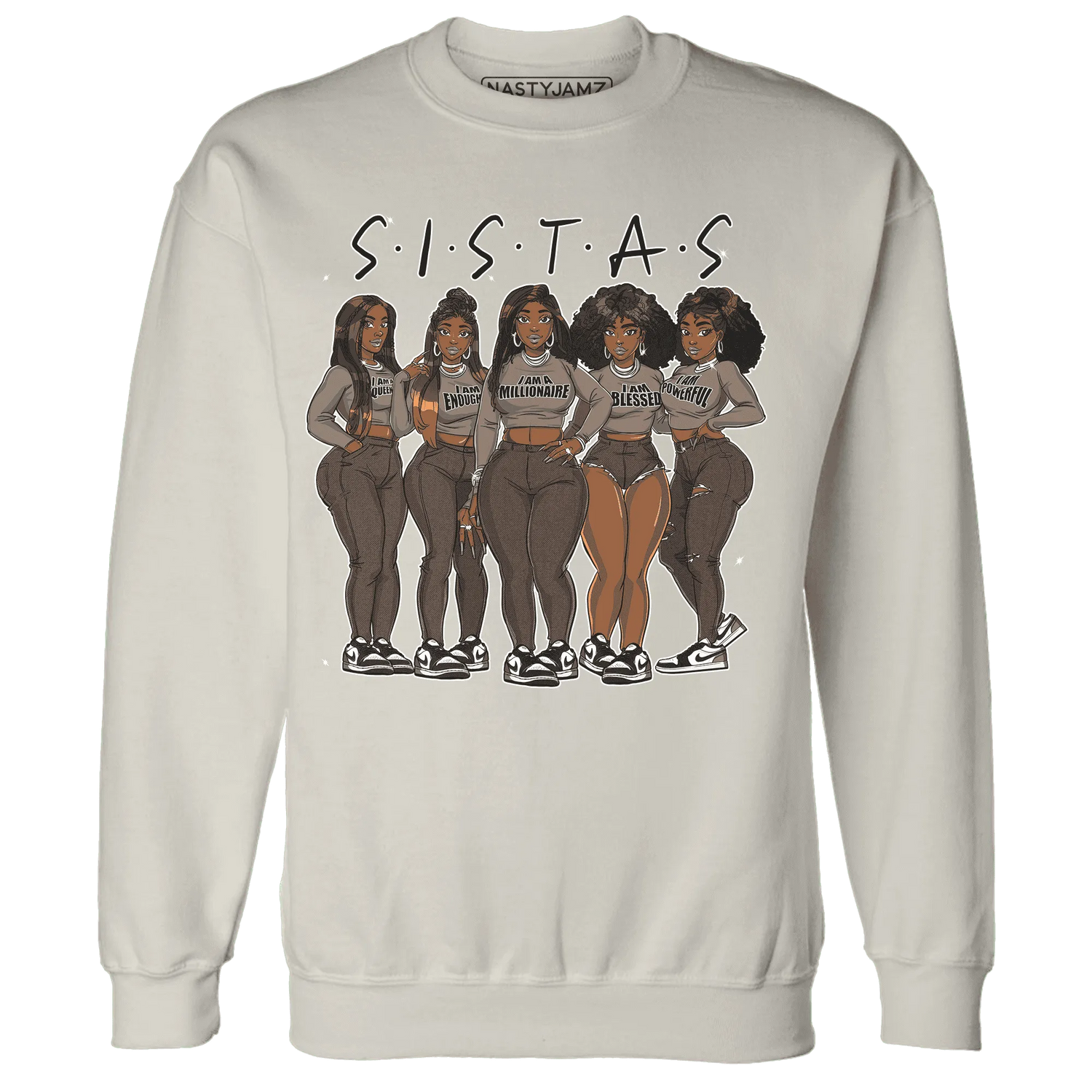 NastyJamz-Low-Mocha-1s-Sweatshirt-Match-Sistas-Melanin-Girl