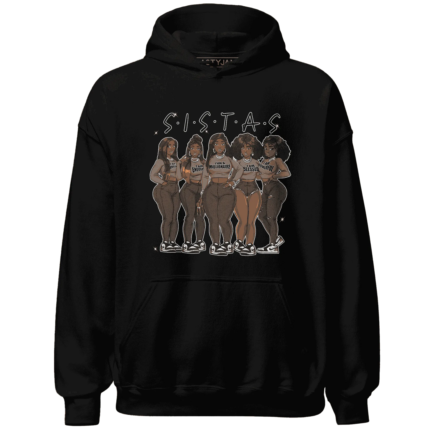 NastyJamz-Low-Mocha-1s-Hoodie-Match-Sistas-Melanin-Girl