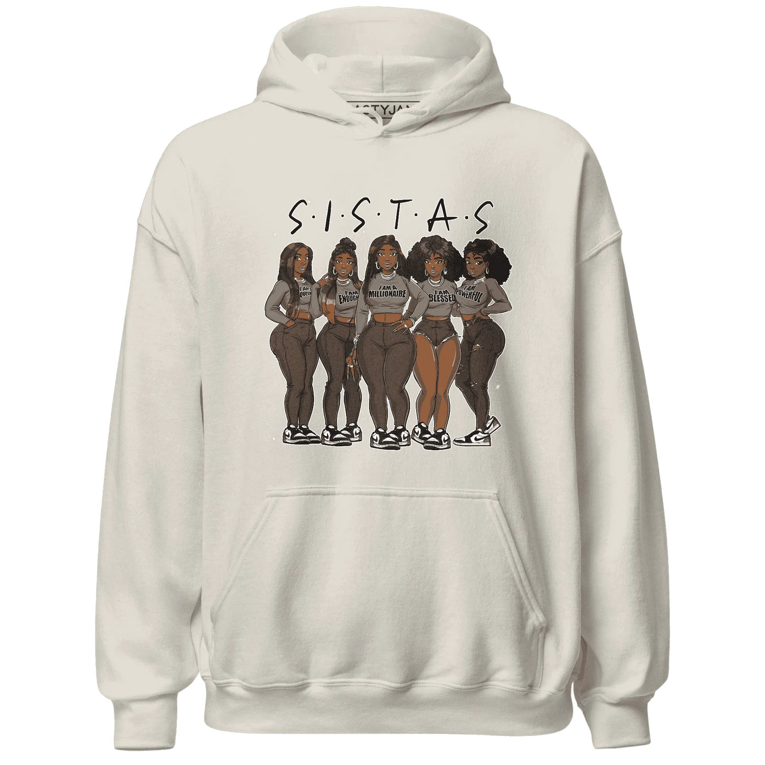 NastyJamz-Low-Mocha-1s-Hoodie-Match-Sistas-Melanin-Girl